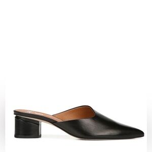 Franco Sarto Black Leather Slip On Mule